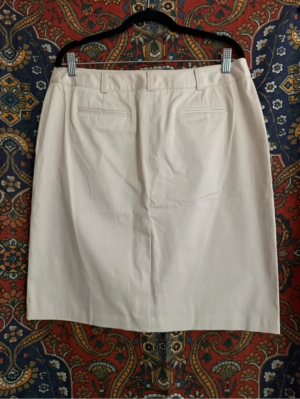 Brooks Brothers Cream / light tan Tailored Pencil Skirt